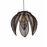 Lustre Pendente Pétala Boho Corda Náutica Sala Quarto:preto - 4