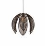Lustre Pendente Pétala Boho Corda Náutica Sala Quarto:preto - 3