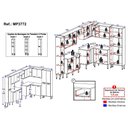 Ver imagem 3 de Armário Cozinha Modulada Completa de Canto 464cm Pequim Pop Multimóveis Mp3772 Madeirado/preto