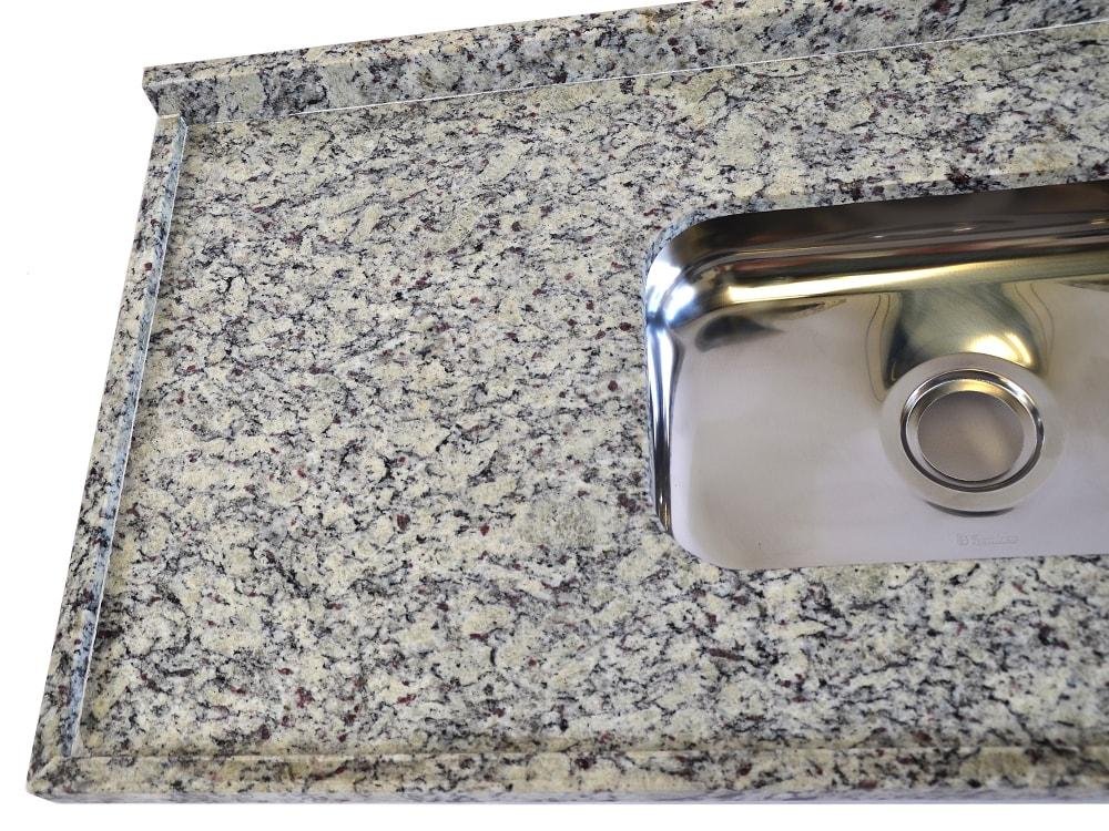 Pia de Granito para Cozinha Levorato Arabesco – 200x55cm – Granito Cinza Arabesco - 4