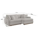 Ver imagem 2 de Sofá Cama Retrátil e Reclinável Inova 270 Cm Braço 15 Cm Meu Sofá Online