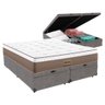 Cama Box Baú + Colchão Cashemire Queen 158x198 King Star - 1