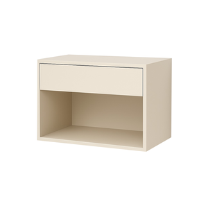 Mesa de Cabeceira Charme Suspensa Moderna Criado Quarto:off White