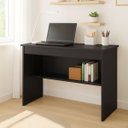 Ver imagem 1 de Escrivaninha Vitória Home Office Estudo Gaveta e Prateleira:preto
