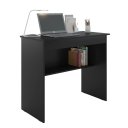 Ver imagem 4 de Escrivaninha Vitória Home Office Estudo Gaveta e Prateleira:preto
