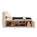 Ver imagem 7 de Cama de Casal Modelo Puppy Espaço P/ Pet Pintura Texturizada:amarula