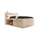 Ver imagem 3 de Cama de Casal Modelo Puppy Espaço P/ Pet Pintura Texturizada:amarula