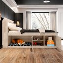 Ver imagem 2 de Cama de Casal Modelo Puppy Espaço P/ Pet Pintura Texturizada:amarula