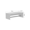 Ver imagem 4 de Cabideiro Mdf C/tubo Aluminio Branco Dicarlo