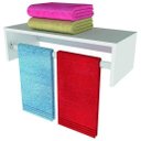 Ver imagem 2 de Cabideiro Mdf C/tubo Aluminio Branco Dicarlo