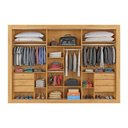 Ver imagem 4 de Guarda Roupa Casal 3 Portas de Correr Ripadas York - Móveis Europa