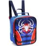Kit Conjunto Mochila Homem Aranha Rodinha Carrinho Alças Costas Escolar Infantil Menino 2 em 1 + - A - 4