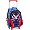 Kit Conjunto Mochila Homem Aranha Rodinha Carrinho Alças Costas Escolar Infantil Menino 2 em 1 + - A - 3