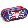 Kit Conjunto Mochila Homem Aranha Rodinha Carrinho Alças Costas Escolar Infantil Menino 2 em 1 + - A - 5
