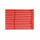 Ver imagem 1 de Kit 12 Toalhas Lavabo Belíssima Bordar Ponto Cruz Perfeito Estilo Lavabo Belissima Vermelho