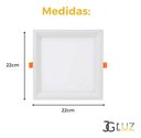 Ver imagem 3 de Kit 40 Painel de Embutir Led 18w Quadrado 3000k 4000k 6500k - Branco - Bco Quente 3000k - 110v/220v