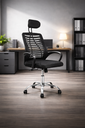 Ver imagem 1 de Cadeira Escritório Mesh Ergonômica Heads Top Bestchair Preta