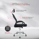 Ver mais imagens de Cadeira Escritório Mesh Ergonômica Heads Top Bestchair Preta