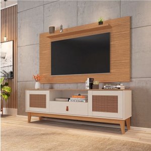 Rack com Painel para TV até 60 Polegadas Retrô Esmeralda Versátile 