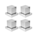 Ver imagem 1 de Kit com 4 acabamentos quadrado padrão deca cromado