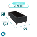 Ver imagem 4 de Cama Box Bau Solteirão Blindado Nature Cinza 96x203