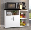 Ver imagem 2 de Fruteira Armário 2 Portas Micro-ondas Água Preto Cozinha