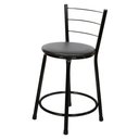 Ver imagem 2 de Kit 4 Banquetas Baixa para Cozinha Epoxi Preta:preto