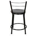 Ver imagem 5 de Kit 4 Banquetas Baixa para Cozinha Epoxi Preta:preto