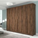 Ver imagem 1 de Guarda Roupa Casal em MDF 6 Portas com Pés Guarapari Panan Móveis