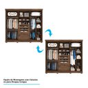 Ver imagem 5 de Guarda Roupa Casal em MDF 6 Portas com Pés Guarapari Panan Móveis