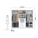 Ver imagem 4 de Guarda-Roupa Casal 267cm 6 Portas com Espelho 100% MDF Linhares Espresso Móveis