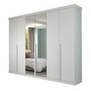 Ver imagem 3 de Guarda-Roupa Casal 267cm 6 Portas com Espelho 100% MDF Linhares Espresso Móveis