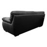 Sofá de Couro 3 Lugares Texas 208cm M06 Cor Preto 450 - Amarena Móveis - 6