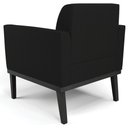 Ver imagem 7 de Poltrona Base Madeira Preto Kit 2 Maressa Linho Preto - Ibiza