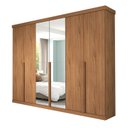 Ver imagem 3 de Guarda Roupa Casal em MDF 6 Portas com Espelho Guarapari Panan Móveis