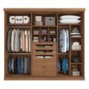 Ver imagem 2 de Guarda Roupa Casal em MDF 6 Portas com Espelho Guarapari Panan Móveis
