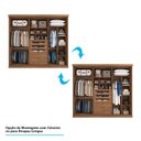 Ver imagem 5 de Guarda-Roupa Casal 6 Portas Guarapari MDF Panan Móveis