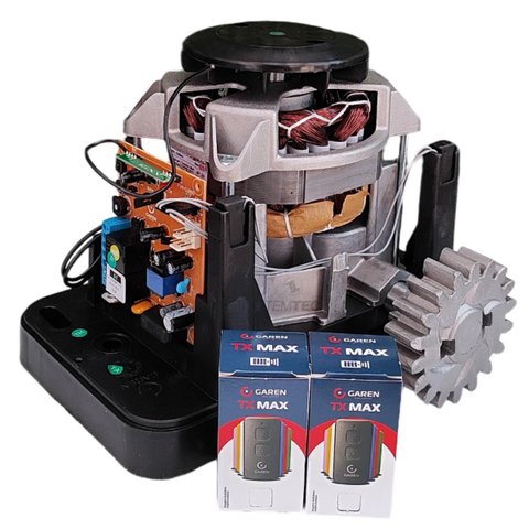 Motor Portão Garen Deslizante Ráido 8seg 400kg 2 Contr 3,5m - 110/127v