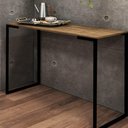 Ver imagem 3 de Kit 2 Escrivaninha Preto Tampo Mdf Nogal