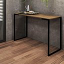 Ver imagem 4 de Kit 2 Escrivaninha Preto Tampo Mdf Nogal