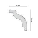 Ver imagem 2 de Roda Teto Perfil de Poliestireno M50 Branco Homestar