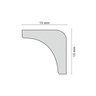 Rodateto de Poliestireno 1,5cm x 15mm x 2,00m Metro Linear A3 HomEstar - 2