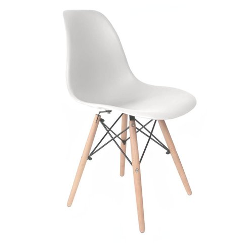 Cadeira Eames Ergonômica Branca – Ideal para Casa e Ambientes Comerciais