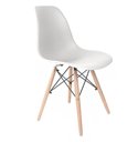 Ver imagem 1 de Cadeira Eames Ergonômica Branca – Ideal para Casa e Ambientes Comerciais