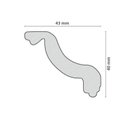 Ver imagem 2 de Roda Teto Perfil de Poliestireno 045 Branco Homestar