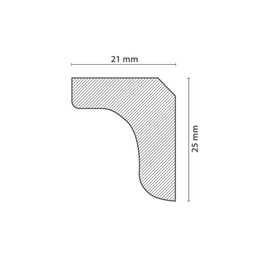 Roda Teto Perfil de Poliestireno D25 HomEstar - 4