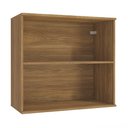 Ver imagem 4 de Armário Aéreo Celeste Kappesberg 100% Mdf 2 Portas Nogueira/azul 80cm