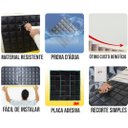 Ver imagem 6 de Kit 20 Placas 3d Inca Autoadesiva Revestimento Parede 25x25 Preto