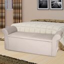 Ver imagem 1 de Recamier Baú Viena Queen 160 Cm Suede Bege Claro - MV Estofados Shop