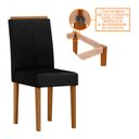 Ver imagem 4 de Mesa de Jantar 100x100cm Ambiente Isabela com Vidro Ype Off White e 4 Cadeiras Amanda Ype Veludo Pre